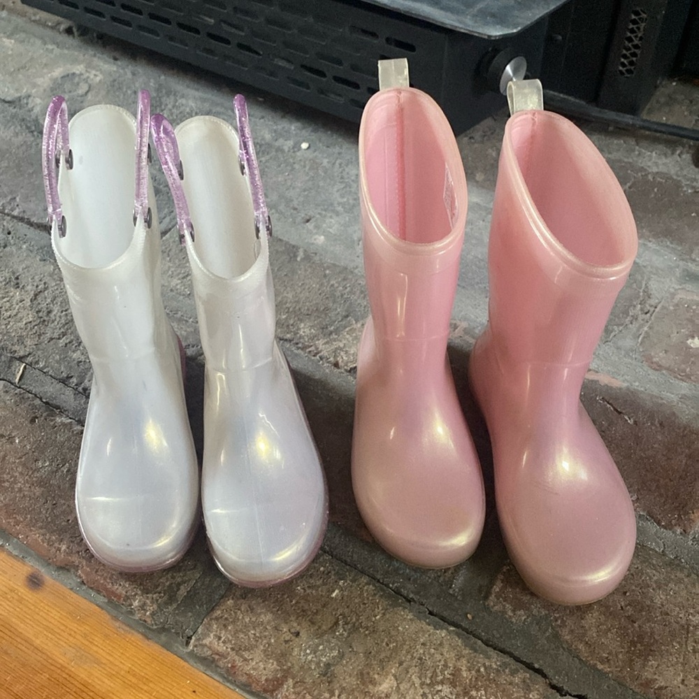 Toddler girls rain boots 2 for $10